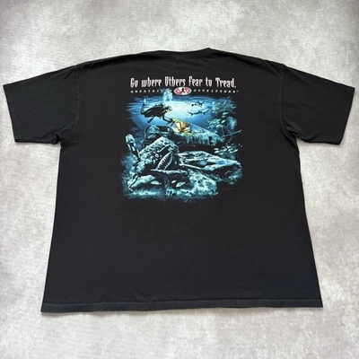 Camisa de Colección Anfibious Outfitters Para Hombres 3XL Negra Scuba Reef Surf Foto 1 de 4