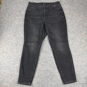 Judy Blue Avon Tummy Control Jeans 29" Black Wash Skinny High Rise Womens 14W - Picture 1 of 15