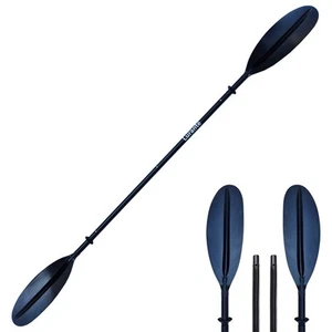 Lurante Doppelpaddel 220cm für Kajak SUP Kanu Alu 4-teilig Schwarz - Bild 1 von 12