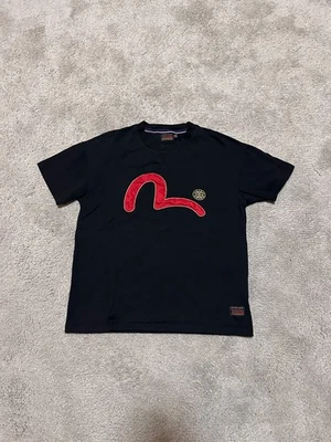 Camiseta de algodón negra Evisu para mujer talla M Foto 1 de 4