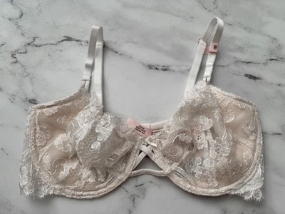 Victoria's Secret Bra Dream Angels Unlined Uplift w Sling Coconut White Lace Nwt - Image 1 of 4