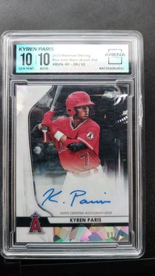 2020 Bowman Sterling Kyren Paris Auto/10 GEM 💎 MINT 10🔥🔥🔥 - Image 1 of 2