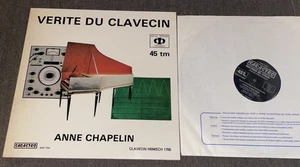Audiophile 45 U/min Anne Chapelin Cembalo: Verite du Clavecin Sarastro SAR 7701 - Bild 1 von 4