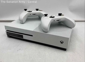Microsoft Xbox One S White Home Console Gaming System w/2 Controllers - Picture 1 of 9
