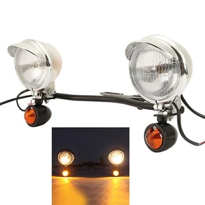 US Passing Turn Signals Light Bar For Kawasaki Vulcan 750 800 900 1500 1600 1700 - Picture 1 of 12