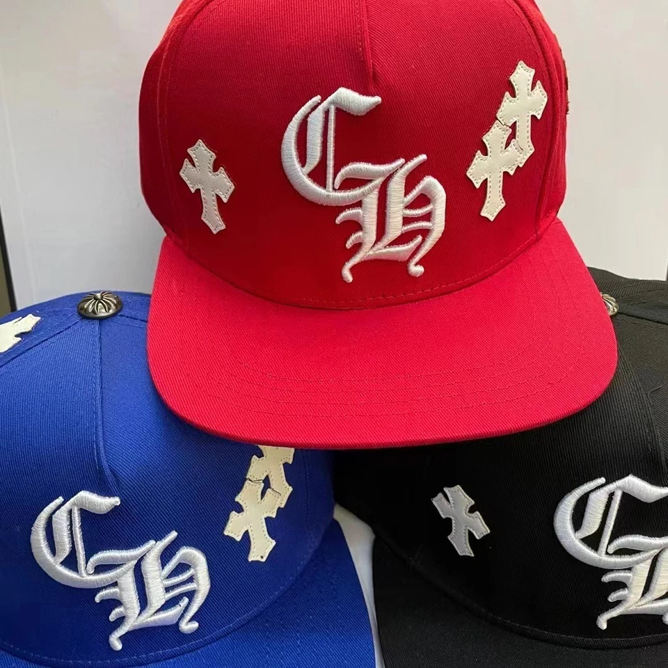 Chrome Hearts Red Embroidered Trucker Cap – Everyday Couples Hat - Image 1 of 1