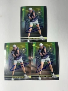 Ethan Quinn signed 2024 Topps Chrome Tennis Auto Autogrammkarte Menge (3) - Bild 1 von 2