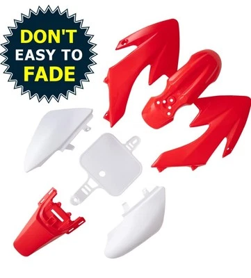Kit de plástico rojo con asiento para CRF50 XR50 chino 50cc 70cc 110cc Dirt Pit Bike Foto 1 de 4