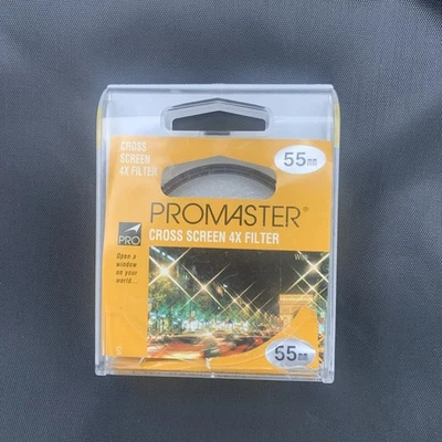 Promaster Cross Screen 4x (4 points) Star Filter 55mm Made in Japan - Image 1 of 4