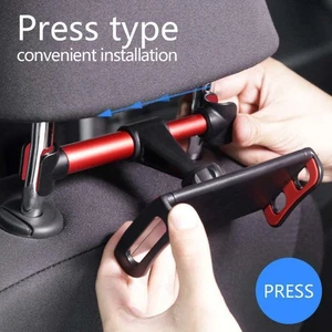 Mobile Phone Tablet Holder Car Back Seat Rear Headrest Mount Bracket Adjustable - Picture 1 of 11