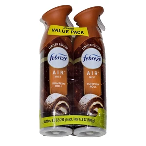 Confezione da 2 Rotoli di Zucca Febreze Air Mist 8,8 oz Edizione Limitata Deodorante - Foto 1 di 1