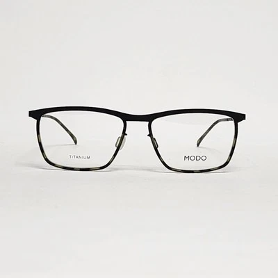 Gafas rectangulares de titanio ultraligeras para hombre MODO 4109 en negro/verde | 54 mm Foto 1 de 4