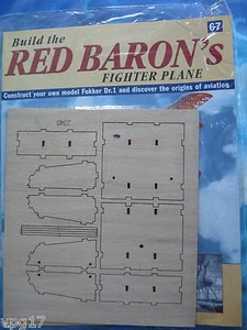 BUILD THE RED BARON'S FIGHTER PLANE FOKKER DR1 HACHETTE ISSUE 67 NEW SEALED - Picture 1 of 1