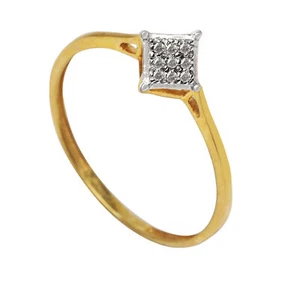 Round Cut Natural White Diamond Solitaire Engagement Ring Yellow Gold Plated 7 - Picture 1 of 5