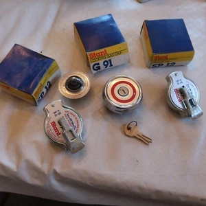 Wholesale Lot - (2) Stant SP12 Radiator Cap G91 Locking Gas Cap 195 Thermostat - Picture 1 of 4