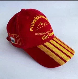 Rare! Michael Schumacher F1 World Champion Six Times #1 Marlboro King Cap Hat - Picture 1 of 14