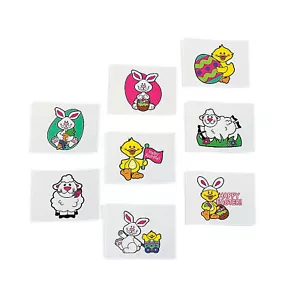 Easter Tattoos - Apparel Accessories - 72 Pieces - Picture 1 of 2