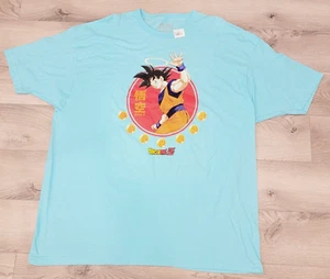Dragon Ball Z Herren 3XL Kurzarm T-Shirt - Blau - Son-Goku mit Heiligenschein - Bild 1 von 5