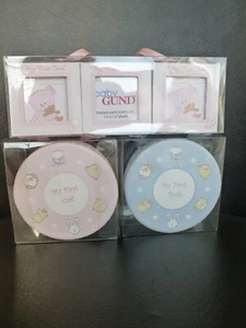 Vintage Baby Gund Milestone Keepsake Boxes First Curl Tooth Photo Picture Insert - Bild 1 von 6