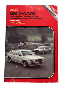 Clymer GM X-Cars 1980-1985 Shop Manual For Skylark Citation Omega Phoenix (A276) - Picture 1 of 2