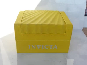 Caja Reloj Invicta Amarillo Usado Raro Vacío - Imagen 1 de 8