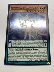 Yu-Gi-Oh! Supreme King Gate Magician Super Rare 1st Edition AGOV-EN001 NM/M - Picture 1 of 24