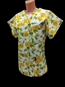 Kasack Sonnenblumen, Kittel, Schlupfjacke, Bunt, Pflege, Pflegepersonal - Bild 1 von 1
