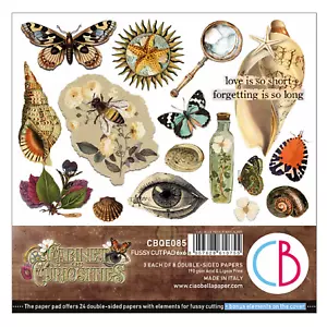 Ciao Bella Cabinet Of Curiosities 6" x 6" Fussy Cut Pad Scrapbook Paper - Picture 1 of 9