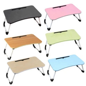 Foldable Bed Tray Lap Desk Dormitory Dining Table Non-slip Leg Kids Mini Table - Picture 1 of 19