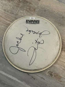 The Jackson 5 Autograph Drumhead firmato da Jackie, Tito, Marlon Jackson PSA - Foto 1 di 8