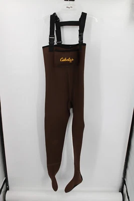 Cabelas Small Neoprene Waders Brown Cabela's Fishing FOOTED - Image 1 of 4