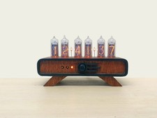 IN-14 Nixie tube clock in wooden case