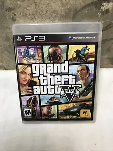 Grand Theft Auto V GTA 5 (Sony PlayStation 3, PS3) Clean, Complete w/Map Tested - Picture 1 of 6