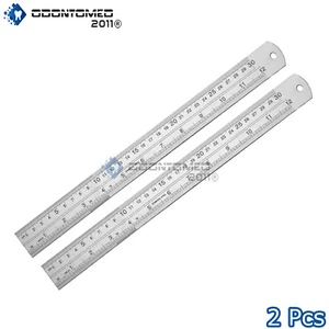 2 Each Pair 12" Machinist Ruler Rule Stainless - Picture 1 of 2