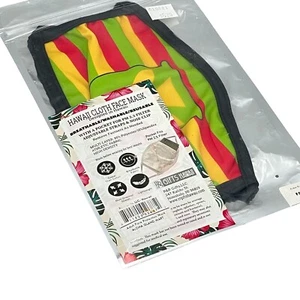 Hawaii Cloth Face Mask Breathable Washable Reusable Multiple Layered Adjustable - Picture 1 of 4