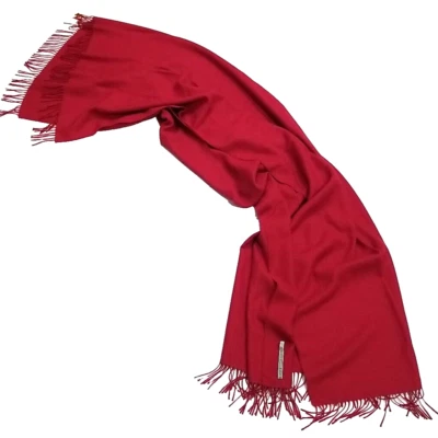 Alicia Adams Alpaca 100% Baby Alpaca Wool Throw Blanket Red Hypoallergenic 72x53 - Image 1 of 4