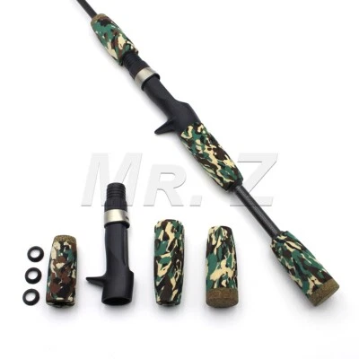 CAMO Casting Fishing Rod Build DIY Handle Replace Split Grip Reel Seat Repair - Image 1 of 4