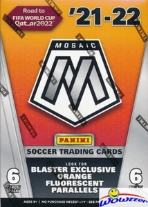 2021/22 Panini Mosaic Road to FIFA World Cup Soccer EXCLUSIVE Sealed Blaster Box - Picture 1 of 2