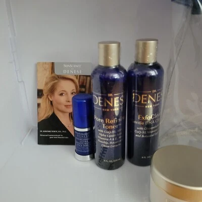 Dr. Denese ~ 4 piezas SkinScience: tónico, limpiador exfo, suero facial y ultra firme EXP Foto 1 de 4