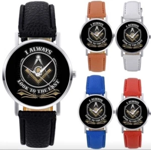 New ** Freemasonry Masonic Watch / Wrist Watch Quartz Movement - Picture 1 of 2