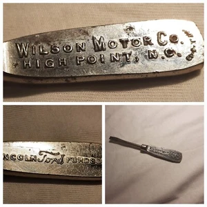 Antiker Pat 1919 Wilson Motor Co High Point NC Lincoln Ford Fordson Schraubendreher - Bild 1 von 11