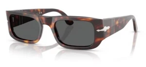 Persol 0PO3362S 24/B1 Havana/ Dark Grey Oval 55mm Unisex Sunglasses - Picture 1 of 5