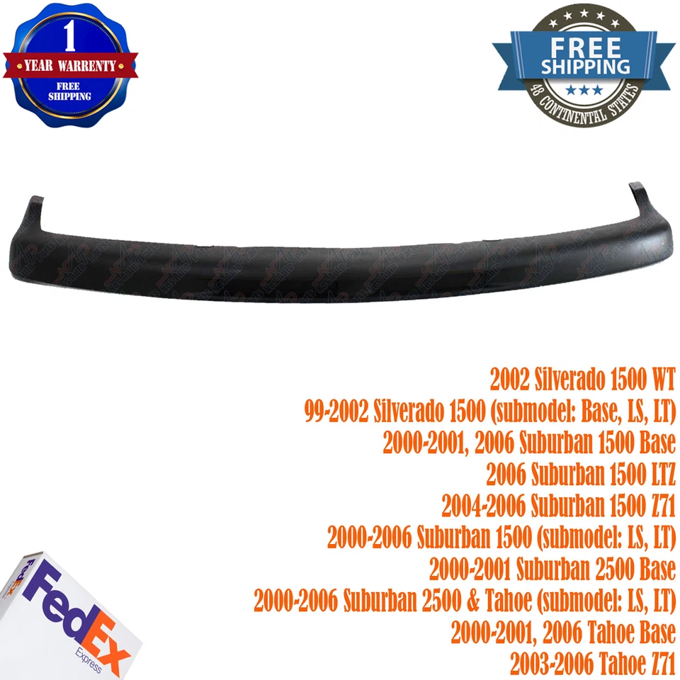 New Front Upper Bumper Filler For 2000-2001 Chevrolet Silverado 1500 w/air holes - Image 1 of 1