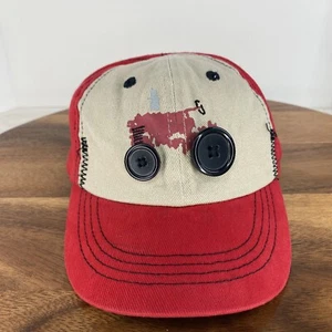 540 Max Tractor Youth Red and Brown Button Adjustable Hat Strapback Baseball Cap - Picture 1 of 8
