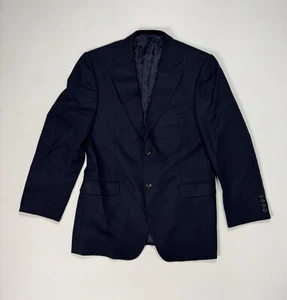 Versace Collection Men’s 40” Chest Navy Blue Alpaca Angora Wool Blazer Designer - Picture 1 of 12