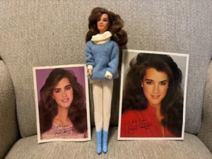 Vintage 1982 12" Brooke Shields Doll #8833 Blue Outfit, Ring, Pictures and stand - Picture 1 of 6