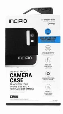 New Original Incipio Focal Camera Cover Case For Apple iPhone 5 / 5s - Black ! - Image 1 of 4