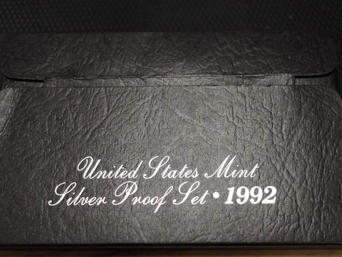 1992-S SILVER U.S. Proof Set Original Box and COA Cover