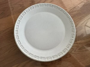 CERAMANO: 60 er Jahre, einfacher hellgrauer Keramik TELLER, Essteller, 25,5cm - Bild 1 von 6