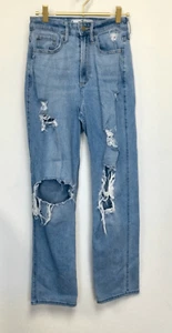 Hollister Damen Jeans Blau Distressed Ultra High-Rise Straight Größe W25 L27 - Bild 1 von 12